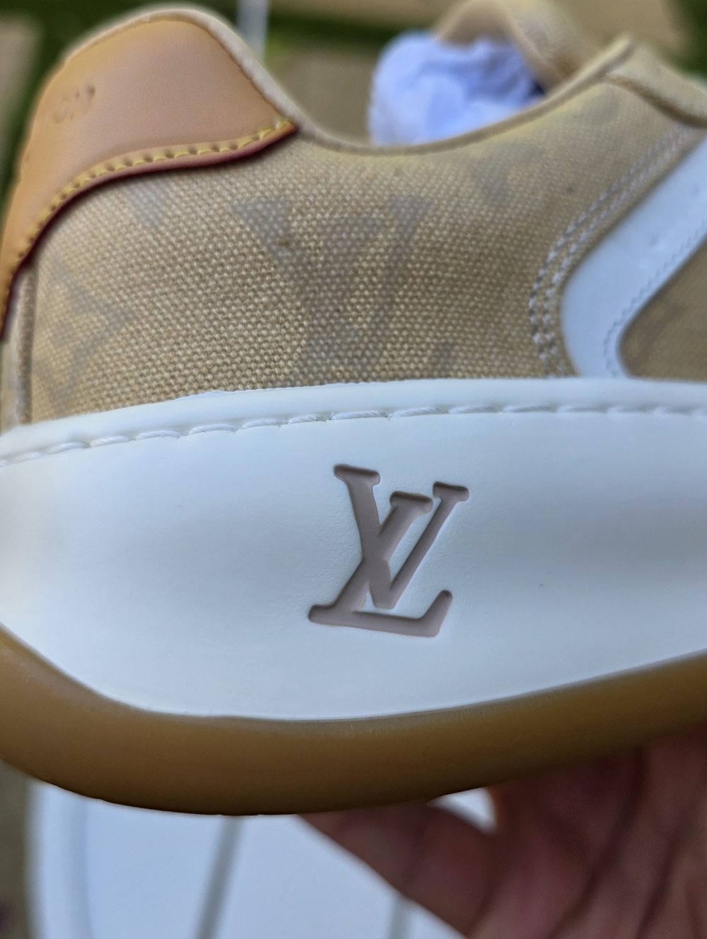 LV Louis Vuitton Tilted Sneakers Shoes Size Women US 7.5 (38) - Picture 9 of 13
